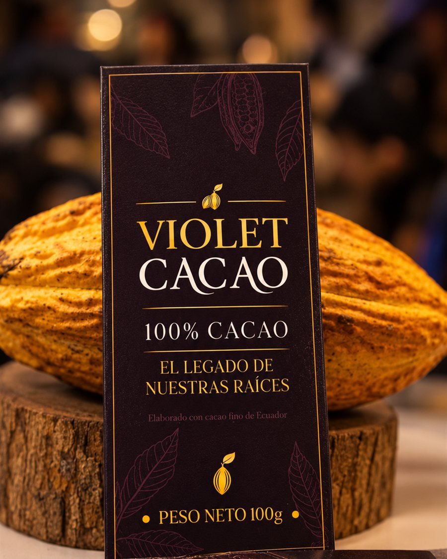 Barra de cacao Violet Cacao